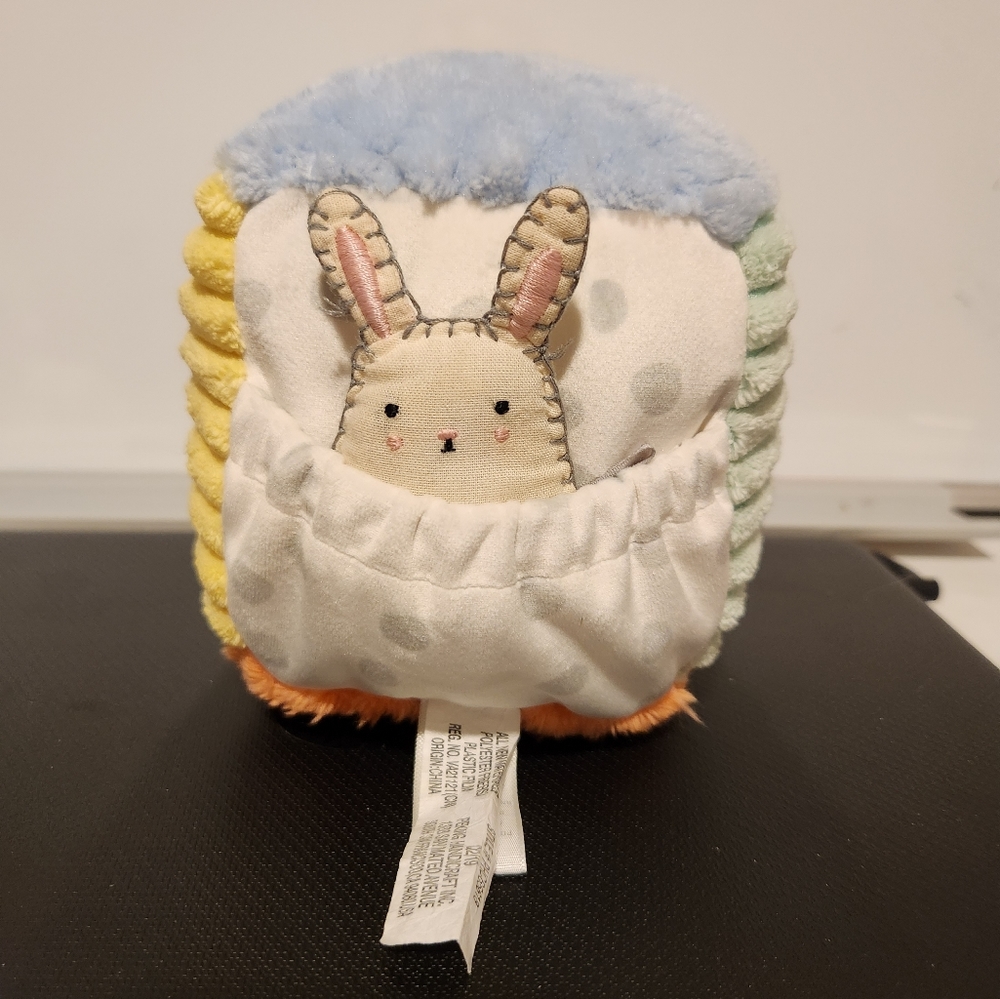 Cloud Island baby soft block and rattle.